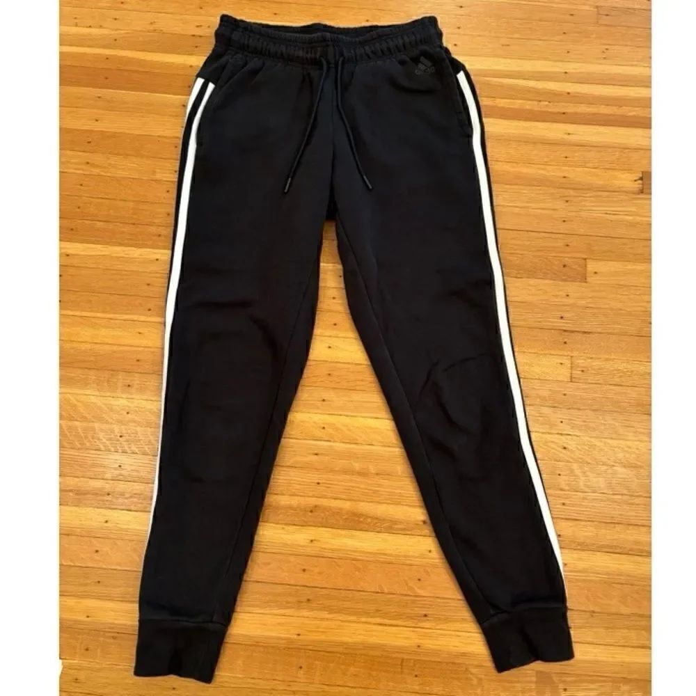 Adidas black joggers